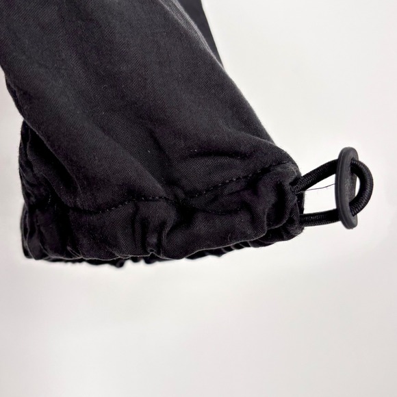 Lululemon City Stroll Tencel Jacket Sz 8 Black Hooded Anorak Cinch Waist Utility - Picture 12 of 16